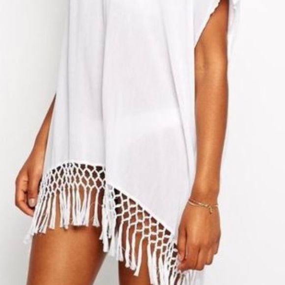 White Fringe Cover Up - Picture 2 of 3